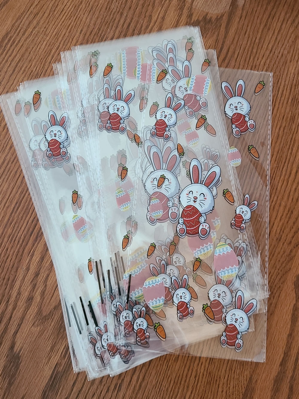 Easter Cellophane Bags - Carrot/ Bunny - Picture 2 of 5